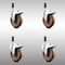 Service Caster 5 Inch 316SS High Temp Glass Filled Nylon 7/8 Inch Stem Caster Set Lock Brake SCC-SS316TTLEX20S514-GFNSHT-78-4 - alternate 1